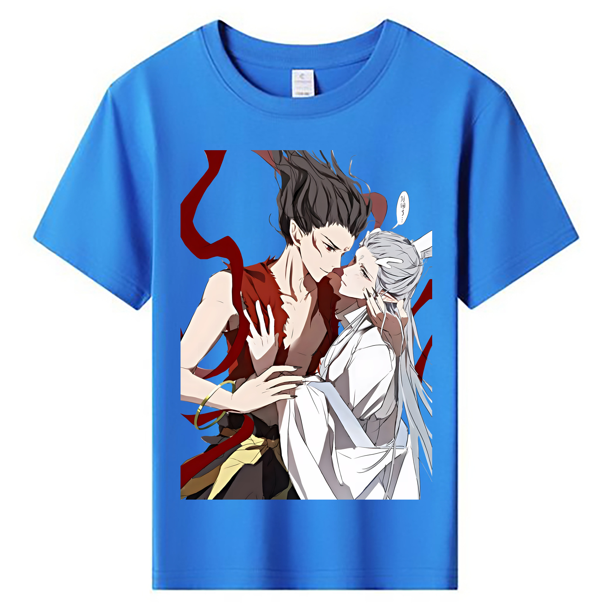 （画像用） Ne Zha 2 ナタ 魔童の大暴れ 綿100％キッズTシャツ（フロントプリント）